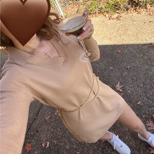 Express Tan Mini Dress size Small